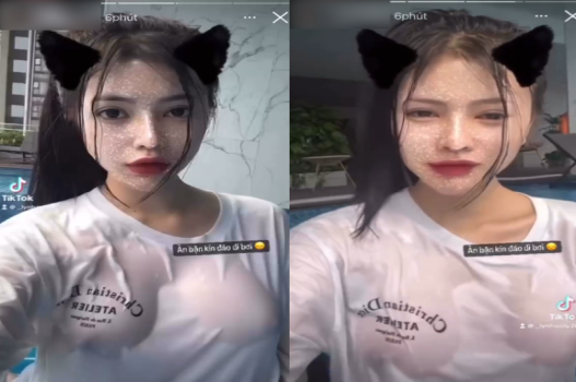 sex trộm Ngọc Uyên vòng 1 khủng mê mẩn ở hồ bơi